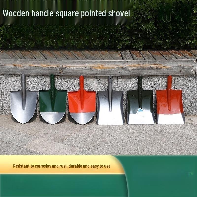 Green Pointed Gardening Shovel (2-Pack)