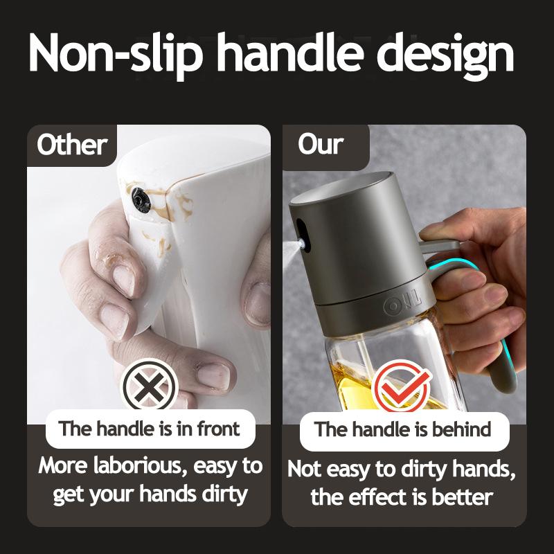 Kitchen Oil Spray Bottle Edible Oil Sprayer Glass Bottle Camping BBQ Cooking Baking Condiment Spray Container Oil Bottle
