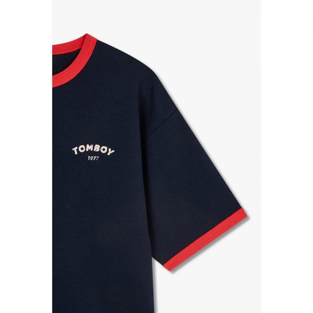 STUDIO TOMBOY Double Sided PrinT Ringer T shirT 9176222995ar