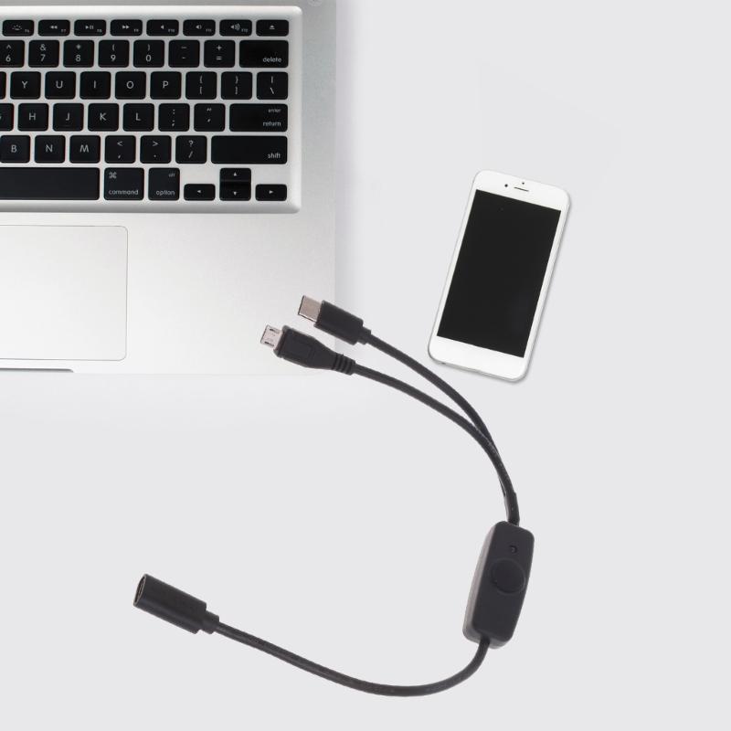 Multi 2-in-1 USB C Long Charger Cable Charging Cord Multiple Ports Charging Cable Type C Connector for Cellphones
