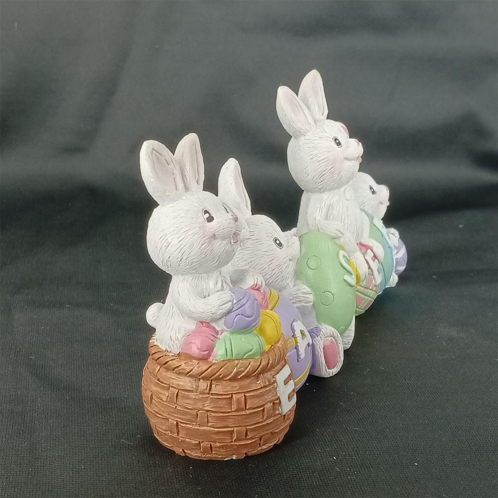 Easter Easter Egg Statue Home Garden Garden Study Desktop Sculpture Resin Crafts Ornament