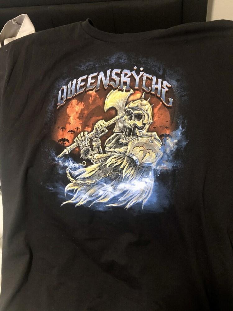 Vtg Queensryche Band Short Sleeve Cotton Black All Size T Shirt TR178 Unisex T-Shirt S