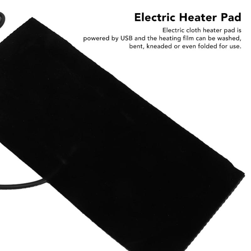 4pcs USB Heating Pad Multipurpose Carbon Fiber Washable Electric Heater Pad For Shoulder Neck Lumbar Spine Back DC 5V