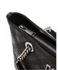 Daks Womens Accessories Black Cowhide Embroidered Dd Logo Chain Tote Bag_Dcba6E324Bk