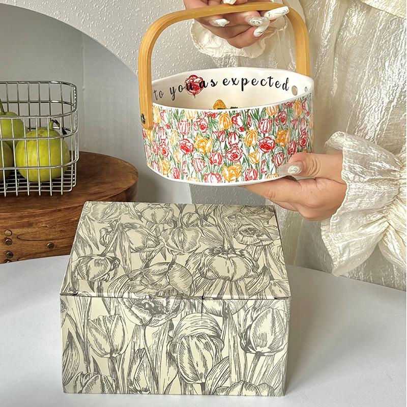 

Оригинальная фруктовая тарелка Morris Wind, фруктовая корзина, закуски для гостиной, тарелка для сухофруктов, небольшие подарки для клиентов и сотрудников 800ml