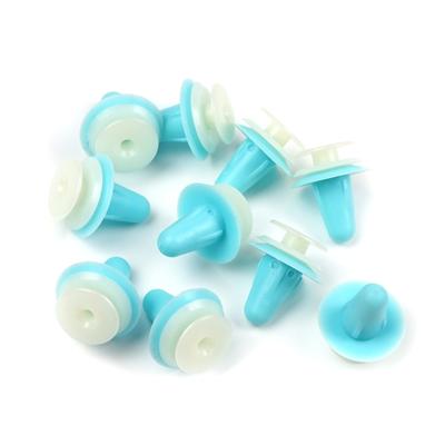 10 pièces de retenue de panneau de porte; Couleur bleu et blanc pour Isuzu: 8942264920; Mazda: 9927-40-825; Toyota: 67771-01010, 67771-12010