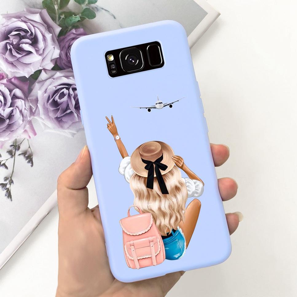 For Samsung Galaxy S8+ 6.2" Case Space Planet Cute Cat Soft Silicone Cover For Samsung S8+ S8 Plus S8 Bumper Phone Case Fundas