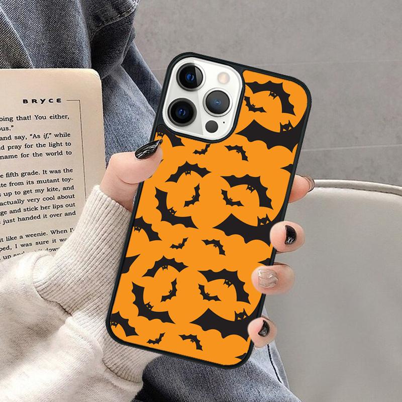 Vampire Bats Full Moon Phone Case for iPhone 17 Air 16 16e 15 Plus for Apple 13 11 12 14 Pro Max Cover coque Shell