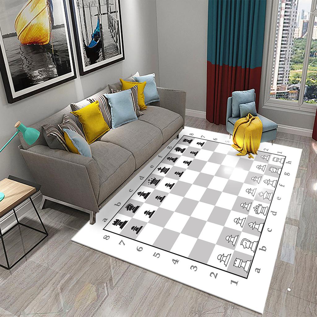 Small Rug Bedroom Living Room Floor Mat Non-slip Rug Chess Flying Chess Rug Game Mat Children's Rug