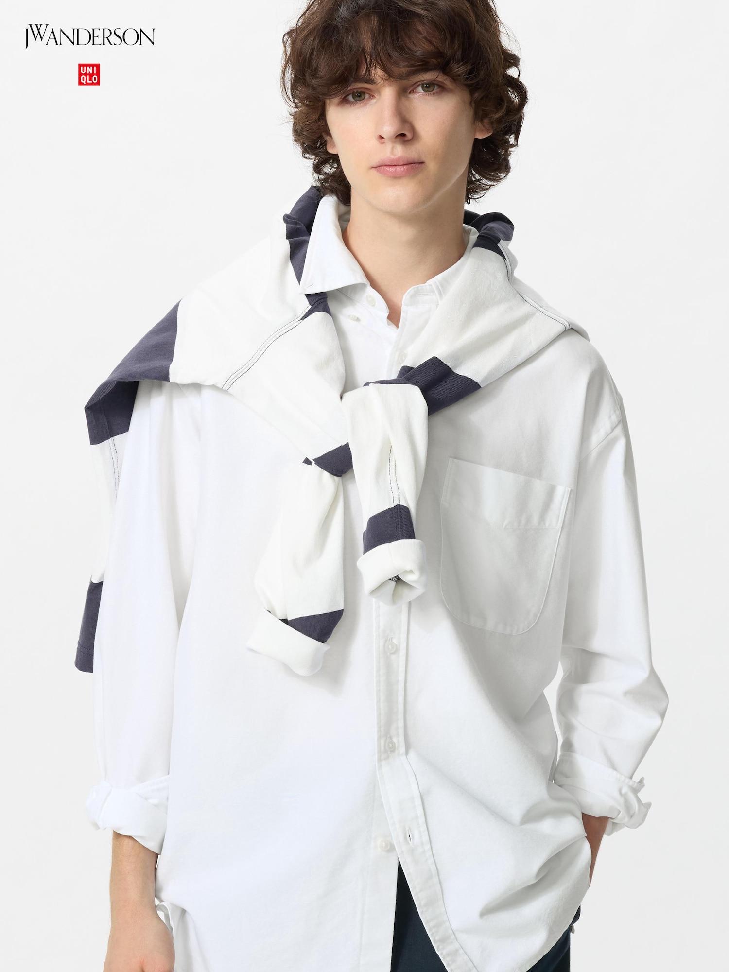 

Рубашка Uniqlo Oxford Oversize с длинным рукавом 00 WHITE/MEN S