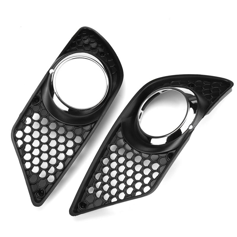 W204 Car Front Fog Light Grille Lamp Cover HONEYCOMB MESH For Mercedes For Benz C-Class W204 2007-2010 A2048850353 A2048850253