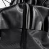 2024 European & American Style Sexy PU Dress with Suspenders, Waist-Slimming, Hip Slit - Nightclub Fashion for Women