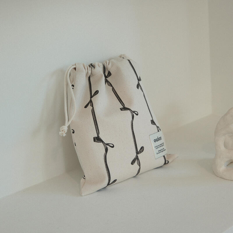 Basic String Pouch - Ribbon (4 Colors)