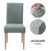 1/2/4/6 stk Spisestuestoltrekk Jacquard Spandex Slipcover Protector Case Stretch for Kjøkkenstol Sete Hotell Bankett Elastisk