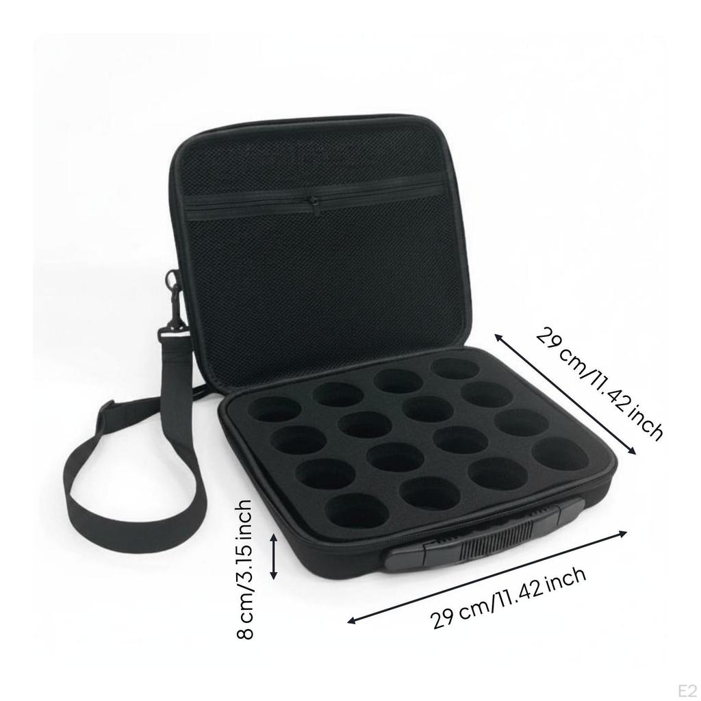 Custodia per Biliardo in Alluminio con Tracolla Inserto in Spugna Rigida per Palle da Biliardo Custodia per Palle da Pool