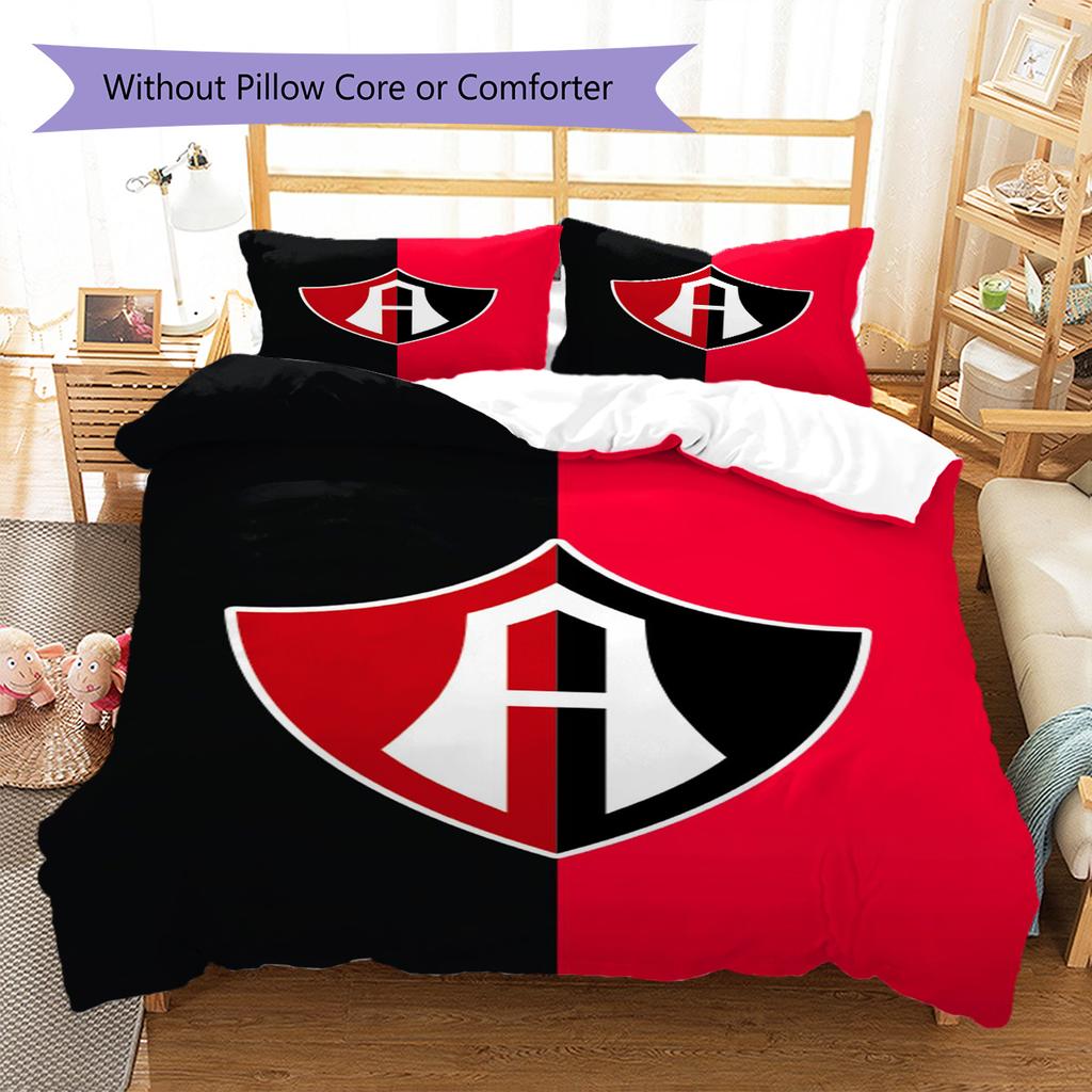 Atlas FC Pattern Bedding Set Quilt Cover Pillowcase Home Decor Gift (1 * duvet cover + 2 * pillowcase, without core)