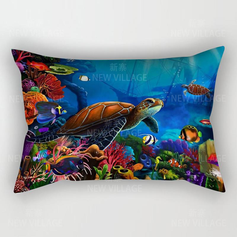 Unframed Home Autumn Decoration Oil Painting Style Pillow Cushion Cover Decorations Throw Pillow Cover 30*50 Pillowcase 30x50 40