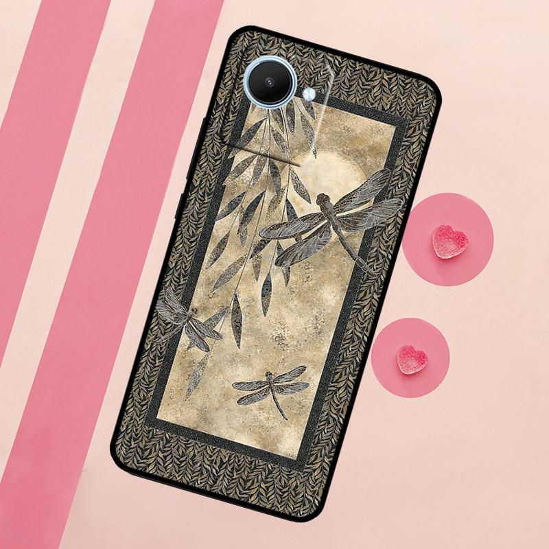 Dragonfly Pattern For Realme 15 10 11 12 13 14 Pro Plus C65 C67 C75 C63 C61 C55 C51 C53 C35 GT6 GT7 Pro Case