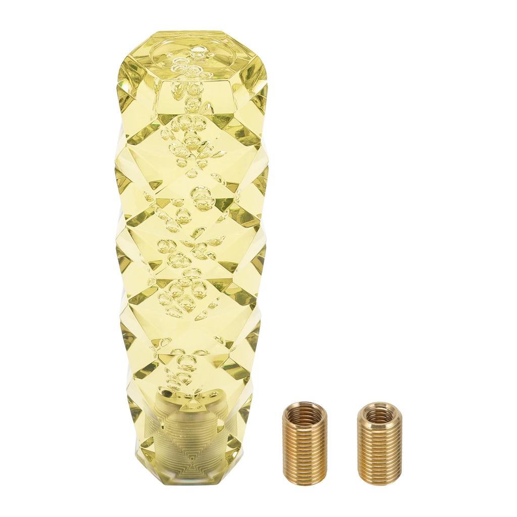 INFINAUTO Diamond Pattern Crystal Shift Knob 15cm Universal Automatic and Manual Car Gear Shift