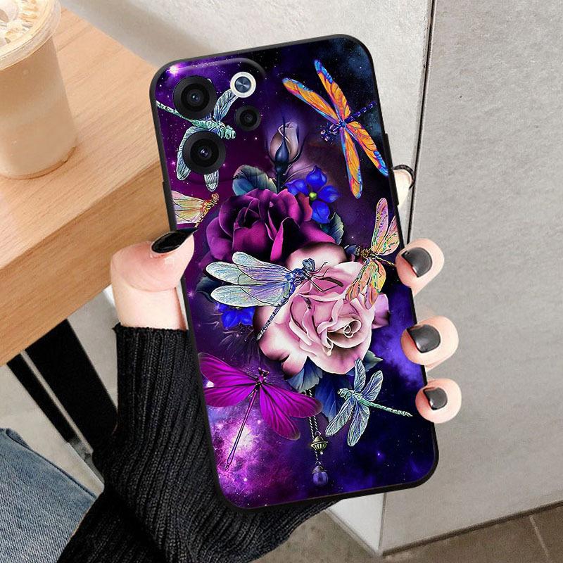 Voor OPPO Reno15 F FS 5G Hoesje CPH2801 Modieus Leeuw Bloemen Zacht TPU Siliconen Cover Voor OPPO Reno 15F 15FS Reno 15F 15FS Telefoonhoesje