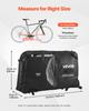 VEVOR Bike Travel Bag, Transport Universal Bicycle Storage Case Bag with TSA Lock, Support Plates, Protection and Fork Mount Stabilisation