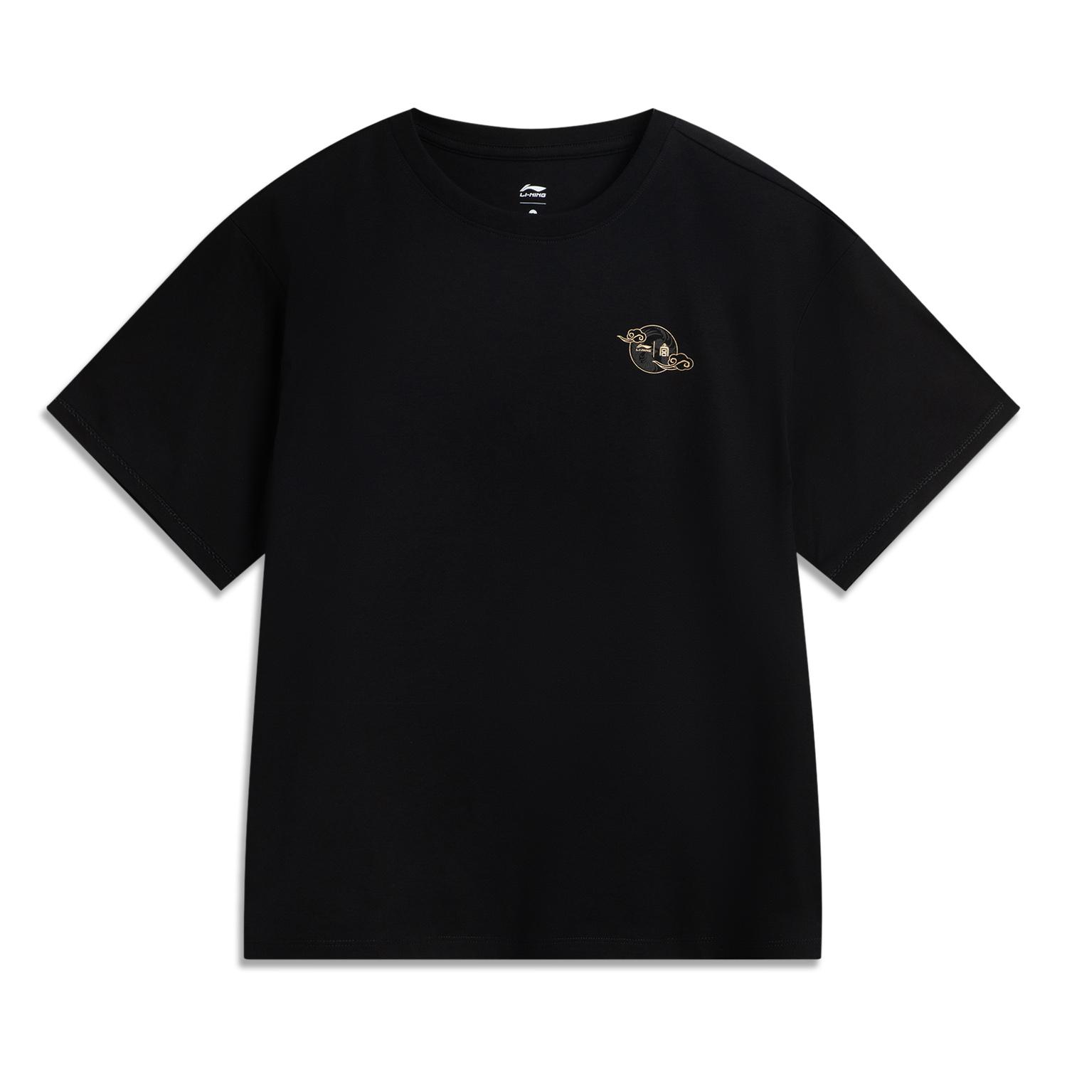 Li Ning x GUGONG,LIANMINGKUAN China Culture Collection T Shirt Women s Black AHSV868-1 S