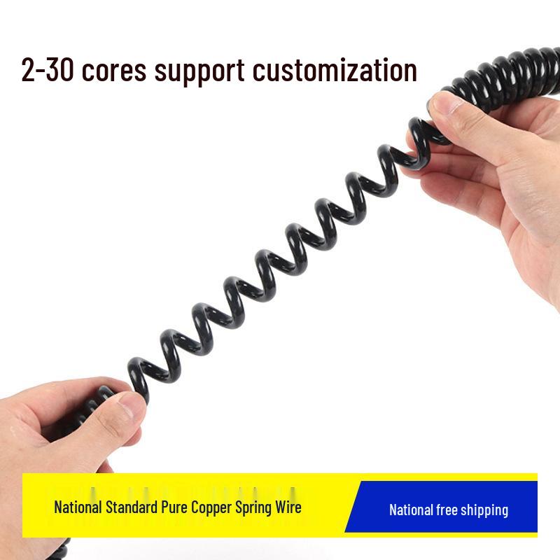 Multi-core PU Spiral Wire: 2 To 10 Cores