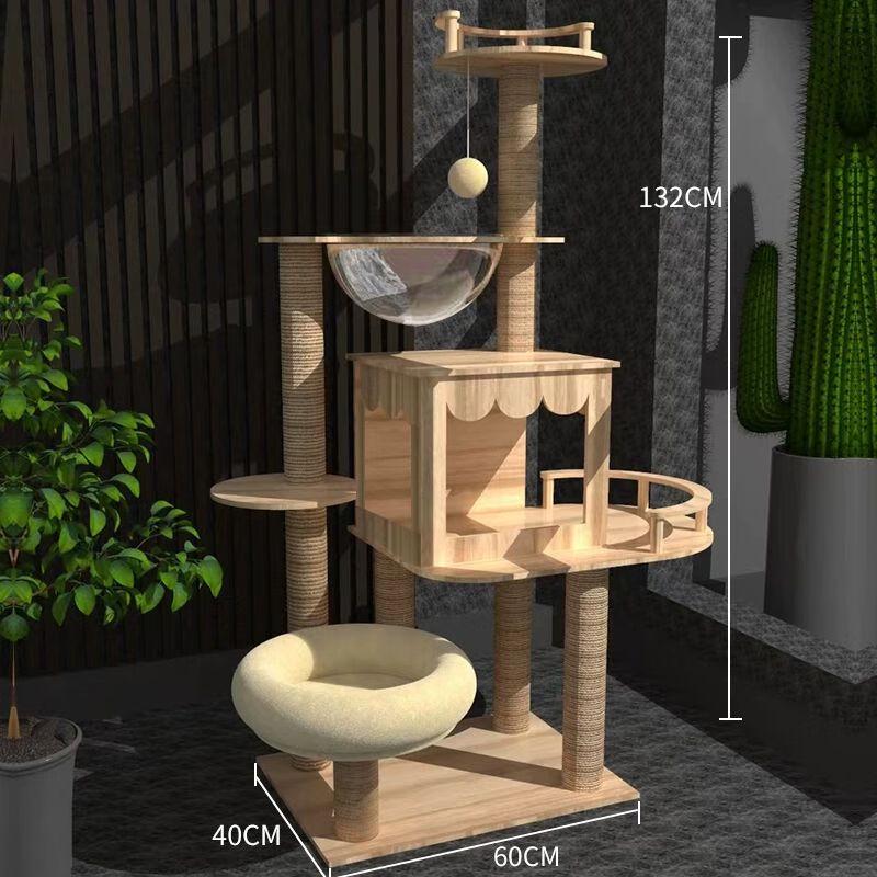 Cat Tree Condo with Space Capsule