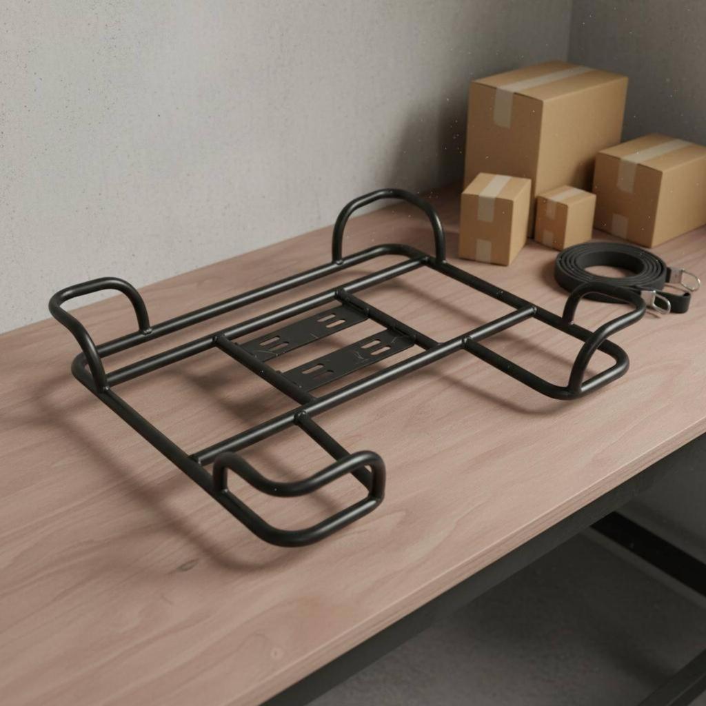 Electric Moped Cargo Rack Thickened Iron Rear Parcel Carrier Bike Luggage