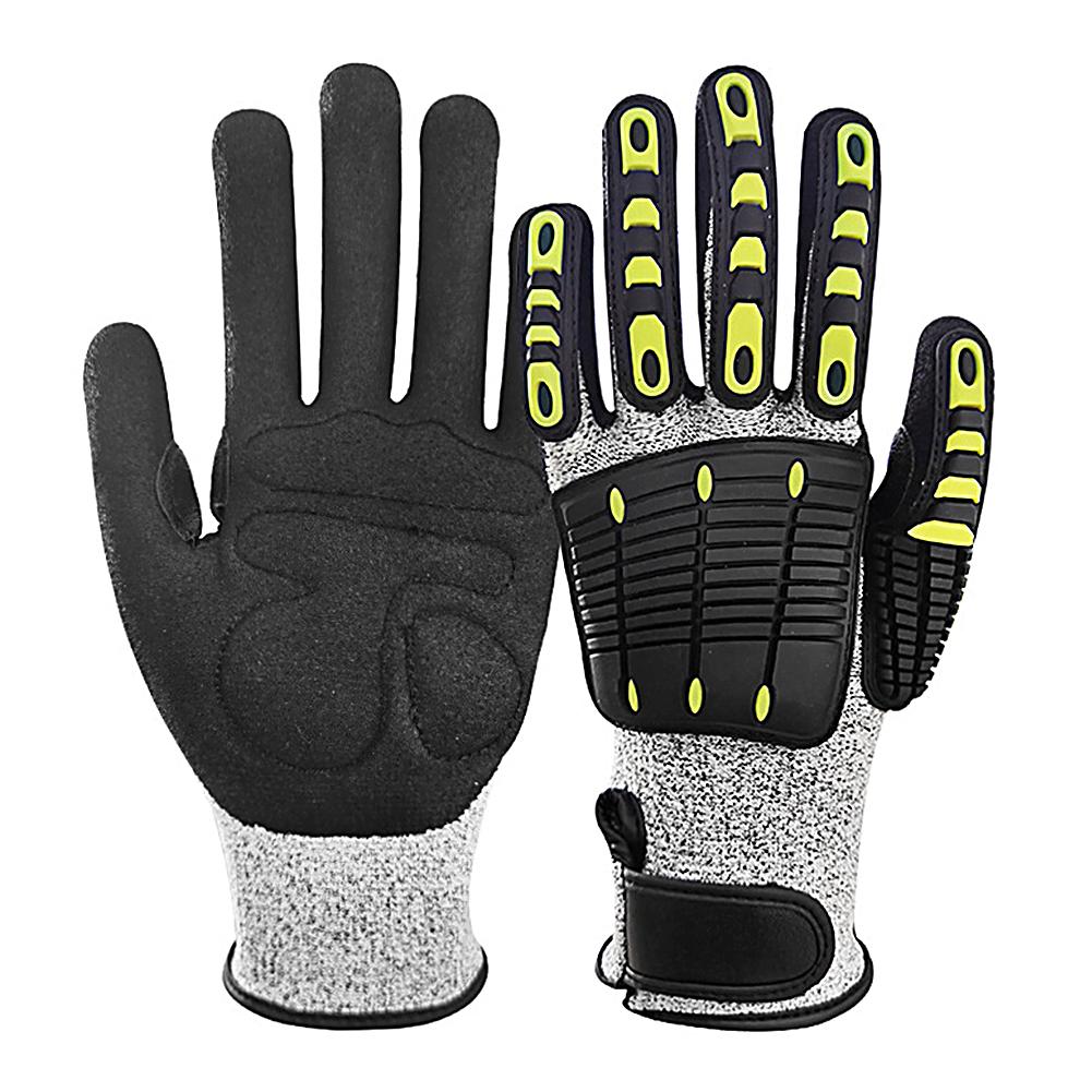 TPR Mechanical Gloves Anti-vibration Anti-smashing Anti-cutting Anti-collision Gloves Outdoor Rescue Safety Working Gloves