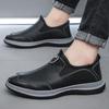 2025 Spring Men's Soft Leather Casual Breathable Driving Shoes