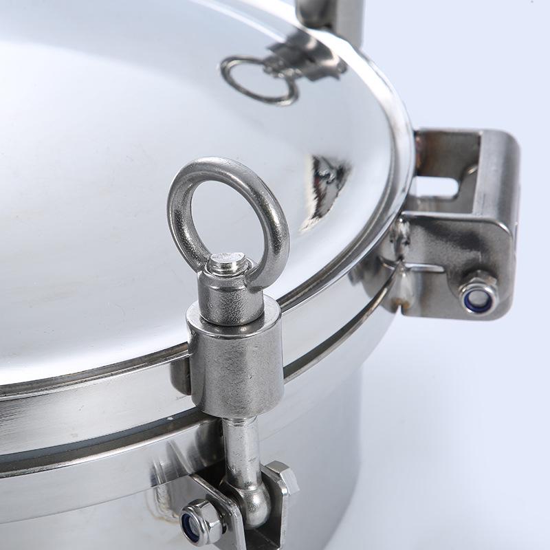 304 Stainless Steel Quick-Opening Manhole Cover with Lifting Lug and Atmospheric Seal