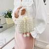 Fairy Pearl Summer Socialite Handmade Woven Beaded Crossbody Handbag