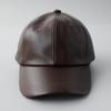 Genuine Leather Low Baseball Cotton Polo LAMD Lamb Sizes Brown [LECK HATTER] Cap, 6-Panel Cap, Men's Cap, Cap, Cap, LEATHER, Leather, Cap, Available,