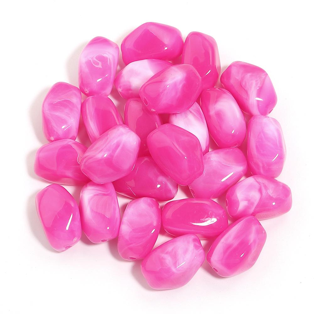 20PCS/Lot Irregular Acrylic Beads Two-tone Cloud Beads Making Meteorite shape Loose Spacer Beads DIY Bracelet Necklace