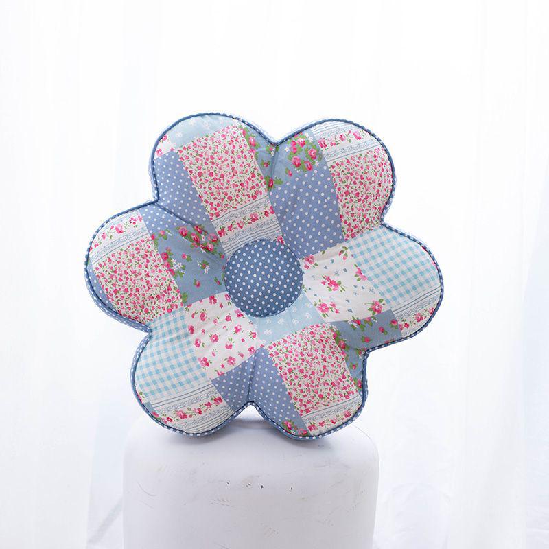 Korejský polštářek s květinami švestky: Celobavlníkový polštářek na zdřímnutí do kanceláře a ložnice