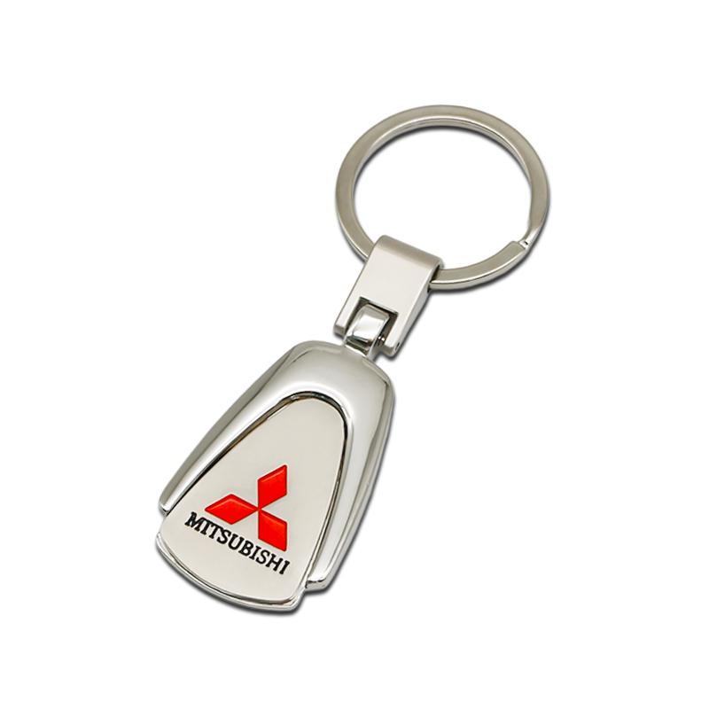 

Metal Car Keychain Pendant Key Ring Accessories For Mitsubishi Ralliart L200 ASX Montero Pajero Eclipse Starion Galant Outlander