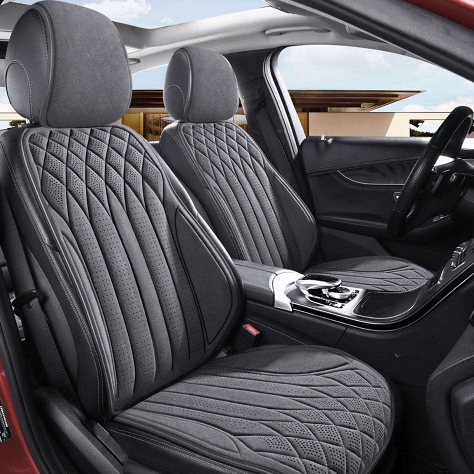 

Новейшая модель чехла для автомобильного сиденья 2025 года, совместимая с BMW X3 G01 20i, 2018 - Two-seater серый