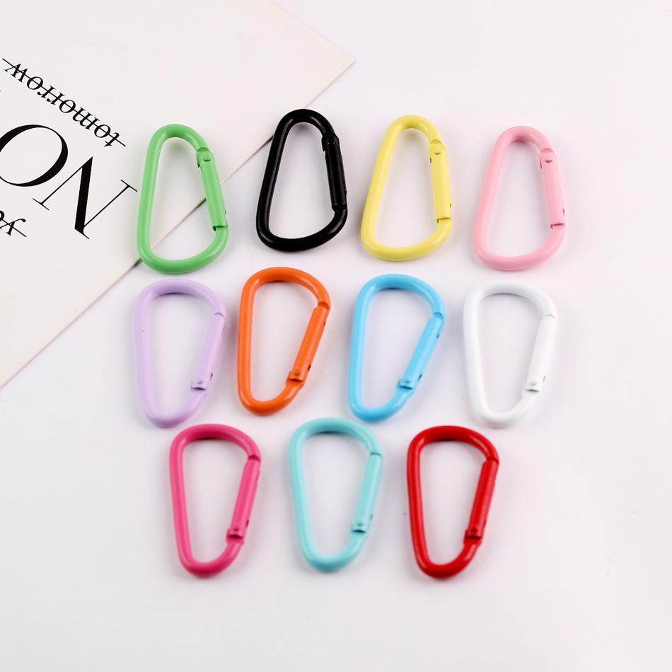 Candy Color D-Shaped Carabiner Keychain and Adjustable Water Bottle Holder