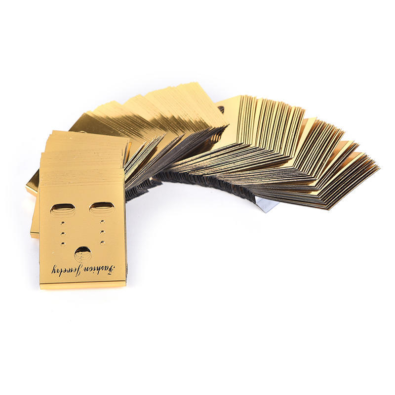 Profesionální typ 100X zlatého plastového držáku na náušnice na zavěšení,