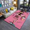 Rosa Fußballspieler Teppich mit dynamischer Aktion und Signatur-Design Geeignet zur Verwendung als Anti-Rutsch für Wohnzimmer Schlafzimmer Sofas