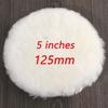 Artificial Wool Polishing Pads 4pcs 5inch for Buffing For Cleaning and Dust Removal with Soft Synthetic Fibers
