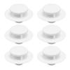 6Pcs Shower Drain Stopper Bathtub Drain Strainer Plastic Hair Trap Catcher Protector Cover for Bathroom Kitchen