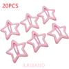 20pcs/lot 3CM Mini Star Hair Clip Kids Glitter Metal Hair Clips Barrettes Hairpins Girls Hair Accessories Headwear Styling Tools