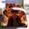 Attack On Titan2 Pattern Bedding Quilt Set  Home Decoration  Gift (1 * Duvet Cover + 2 * Pillowcase  Without Core)