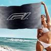 Racing Car F1 Microfiber Printed Beach Towel Mountain Climbing Yoga Beach Swimming Running Absorbent Soft Towel