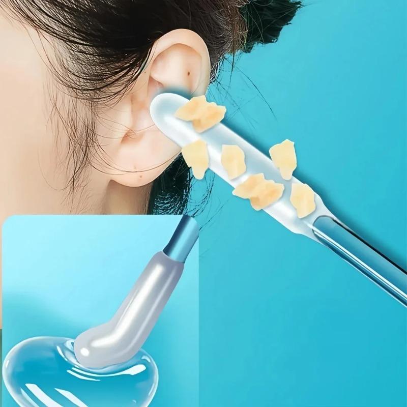 24pcs Sticky Ear Digger Ear Digging Tool Ear Wax Cleaning Special Not Hurt Ear Digging Spoon Ear Digging Cotton Swabs