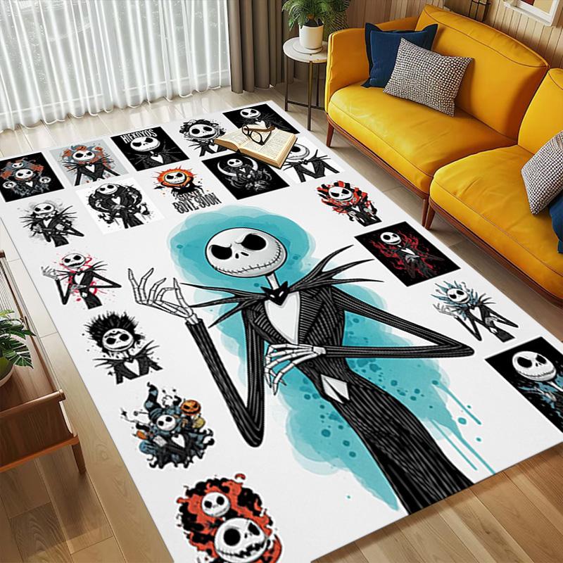Nightmare Before Christmas Living Room Non-Slip Area Rug Soft Carpet for Bedroom Game Playroom Sofa Office Home Decor Doormat Christmas Gift C9211513