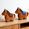 Cute Handmade Decorative Wooden Horse Figurine Animal Carving Ornament Statue Carving Home Room Desktop accessories Decor Gift
