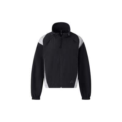 Woven Jacket Logo Water-Resistant Sports Casual Loose Jacket Women Jacket Black JP1454